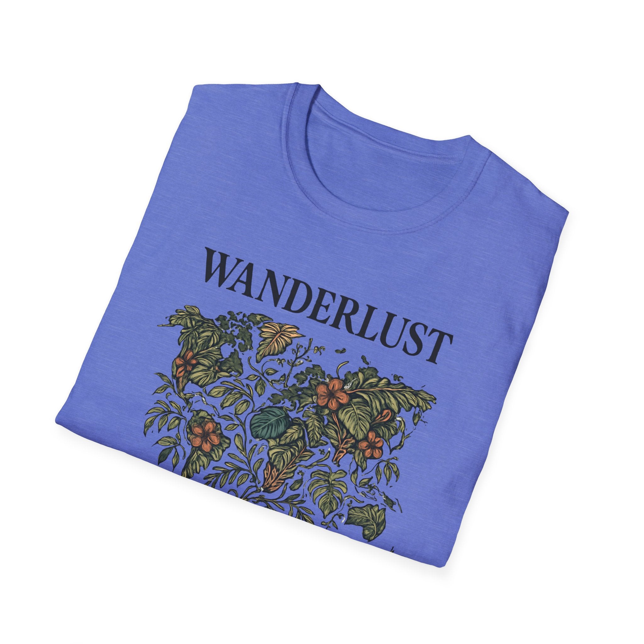 Lush Tropical Floral Scene T-Shirt